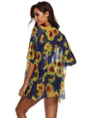 Chiffon Beach Short Sleeves Cover-Ups