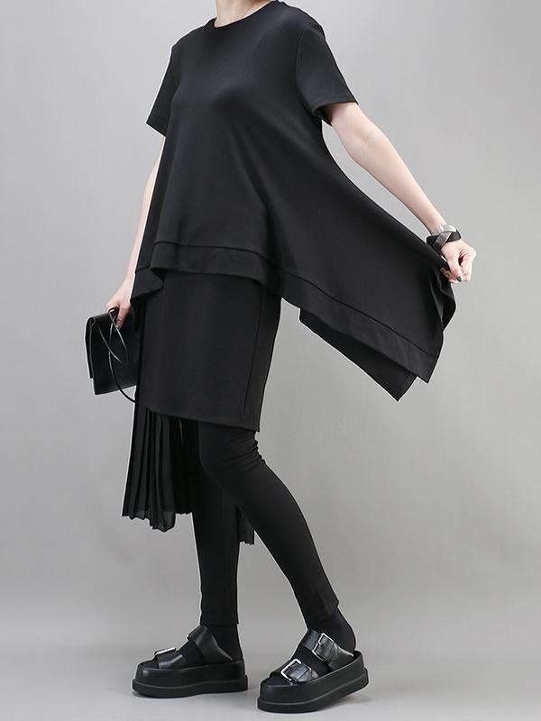 Casual Irregular Long T-shirt