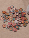 About 100Pcs Multi-Color Round Buttons