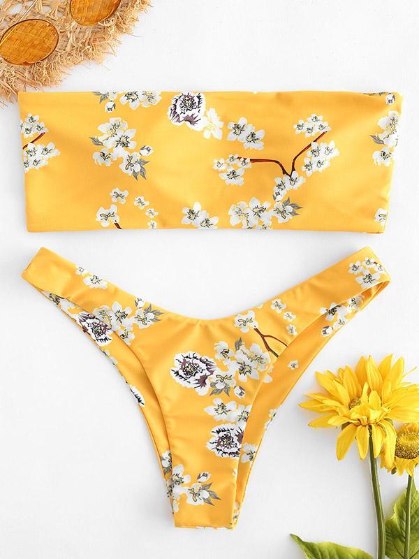 Fashion Bandeau Bikinis Swimwear