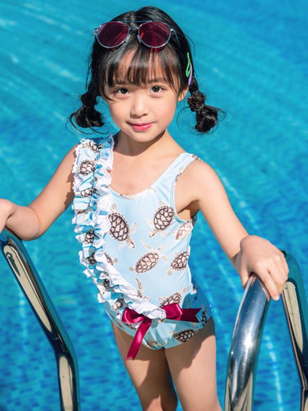 AONIHUA Bowknot Lovely Princess Swimwear