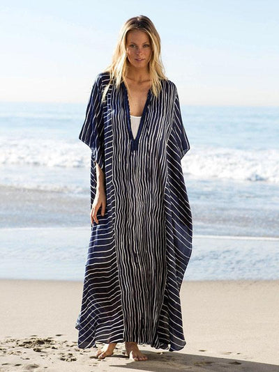 Loose Oversize Vacation Striped Dress