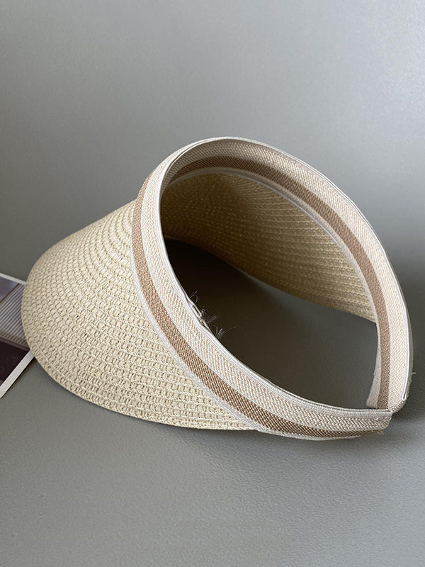 Simple Summer Contrast Color Straw Sun Hat