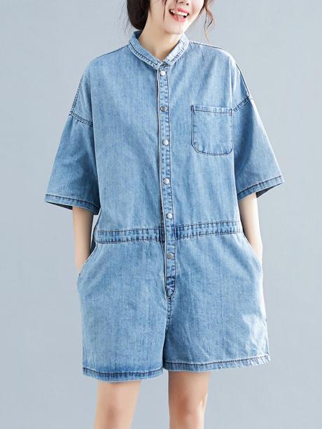 2019 Summer New Fashion Denim Rompers