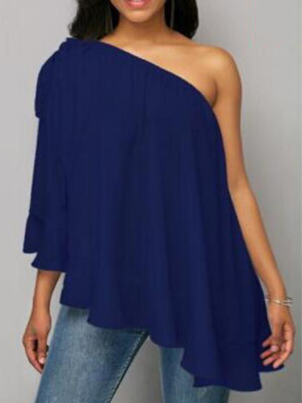 Beautiful 5 Colors Off-the-shoulder T-Shirts Tops