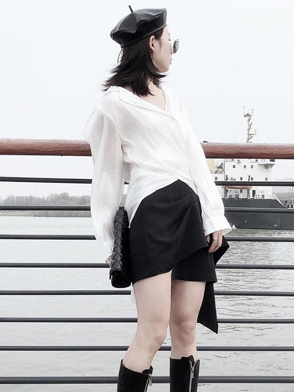 Multi-way to Wear White Soft Blouse