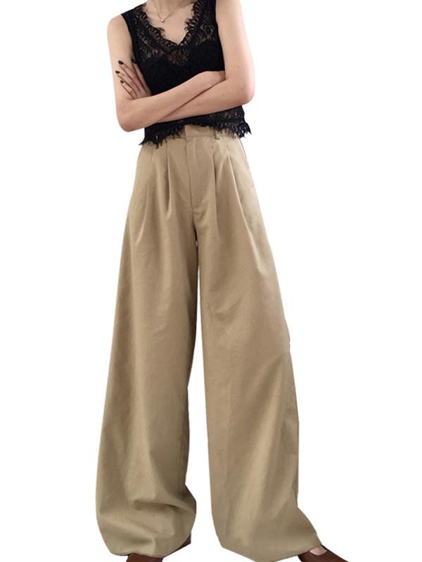 Loose High-waist Wide Leg Pants