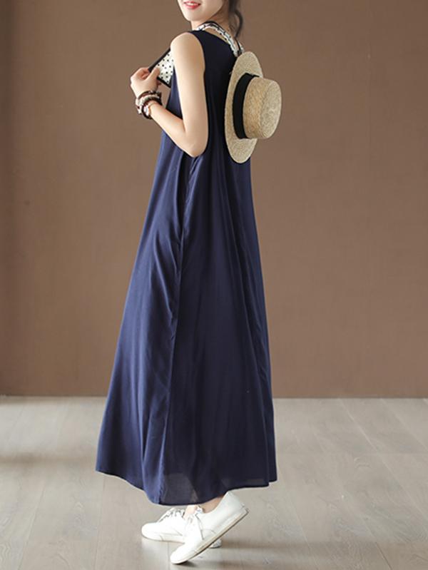 Loose Sleeveless Soft Long Dress