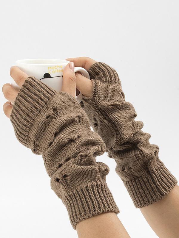 Knitted Hollow 6 Colors Sleevelet Accessories