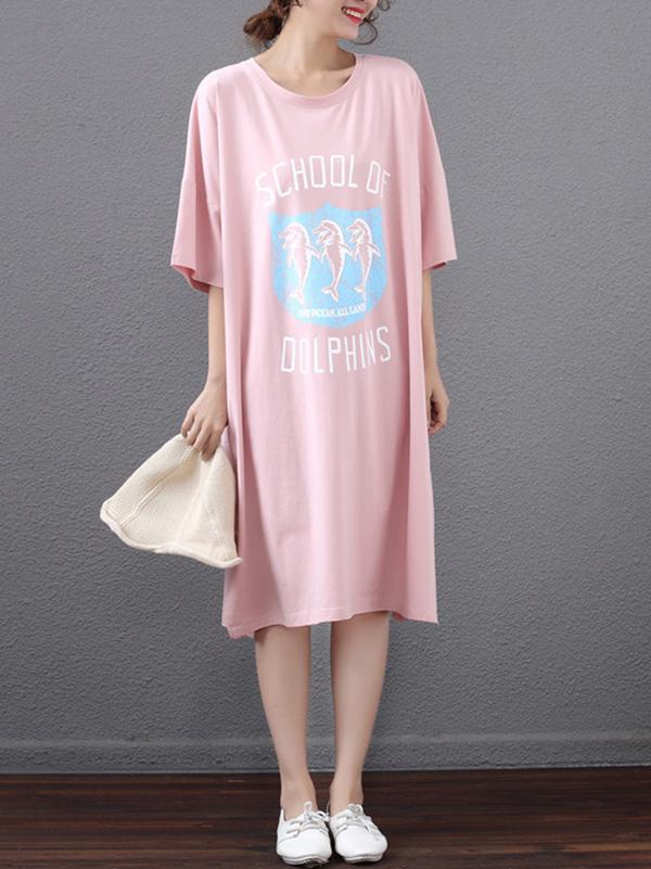 Summer Loose Oversize Printed Dress