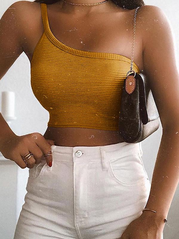 Sexy Solid Wrap Vest Top