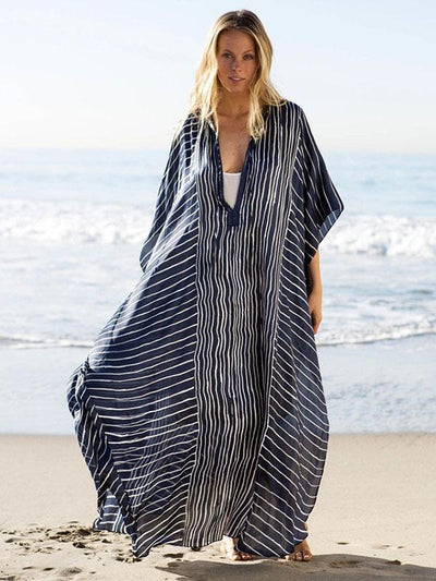 Loose Oversize Vacation Striped Dress