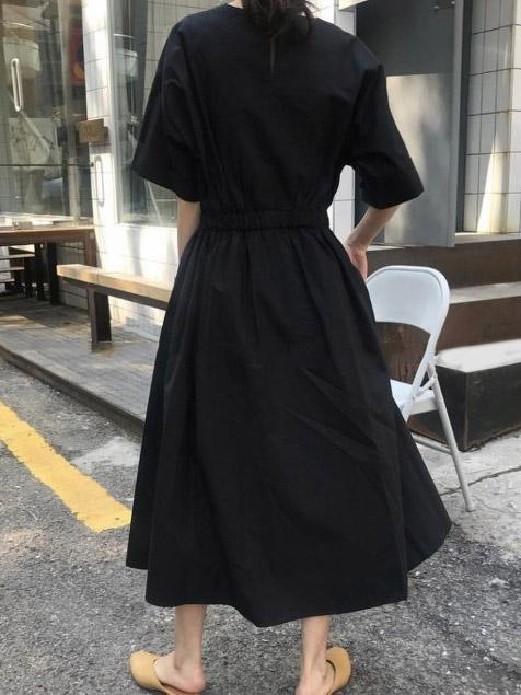 Summer Loose Solid Dress