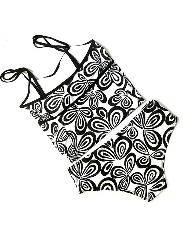 Plus Size Trefoil One-piece Swimsuit