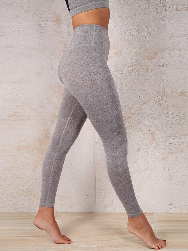 Solid Mesh Panel Bra And Sports Leggings