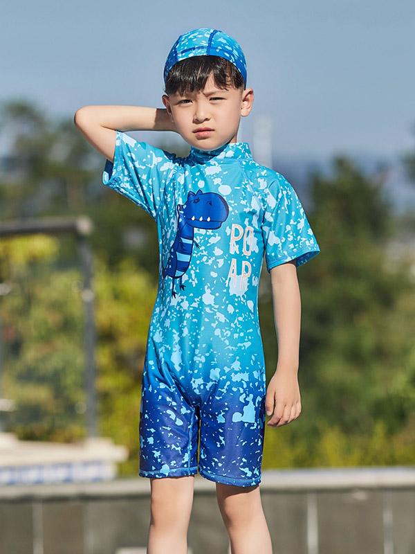 AONIHUA Dinosaur Printed Little Boy Swimwear