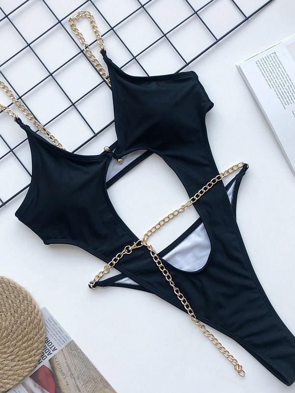 Sexy Hollow One-Piece Swimsuit