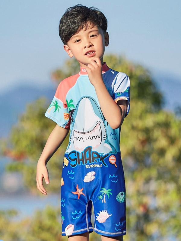 AONIHUA One Piece Little Boy Swimwear