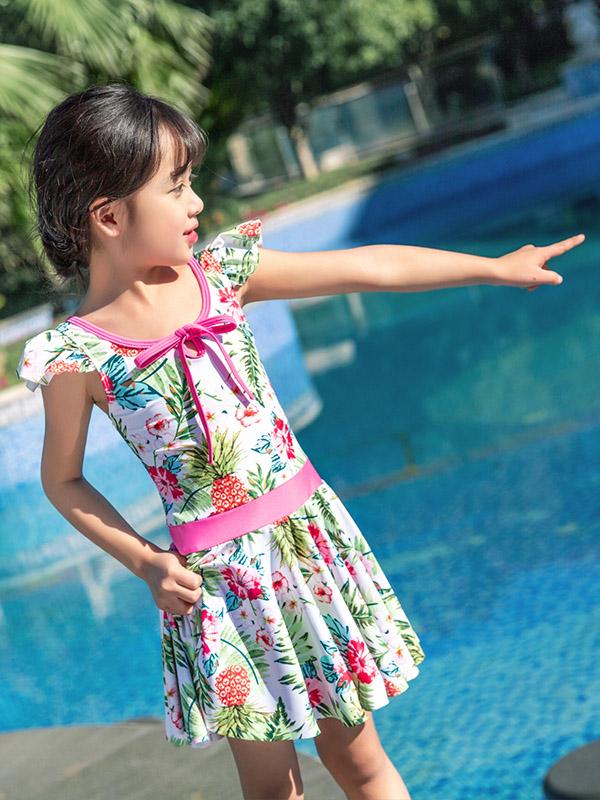 AONIHUA Princess Dress Floral Swimwear