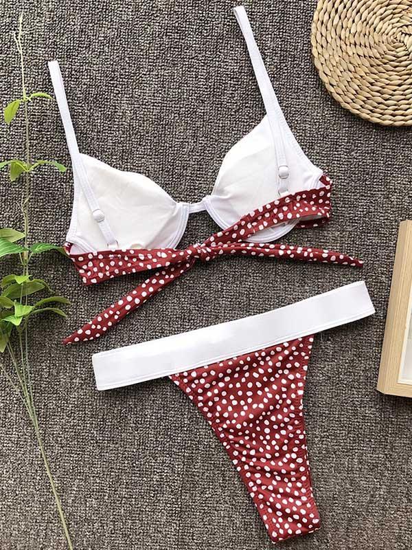 Sexy  Polka-Dot Bikinis Swimwear