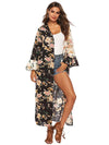 Sexy Printed Bikini Cardigan Beach Long Cover Up