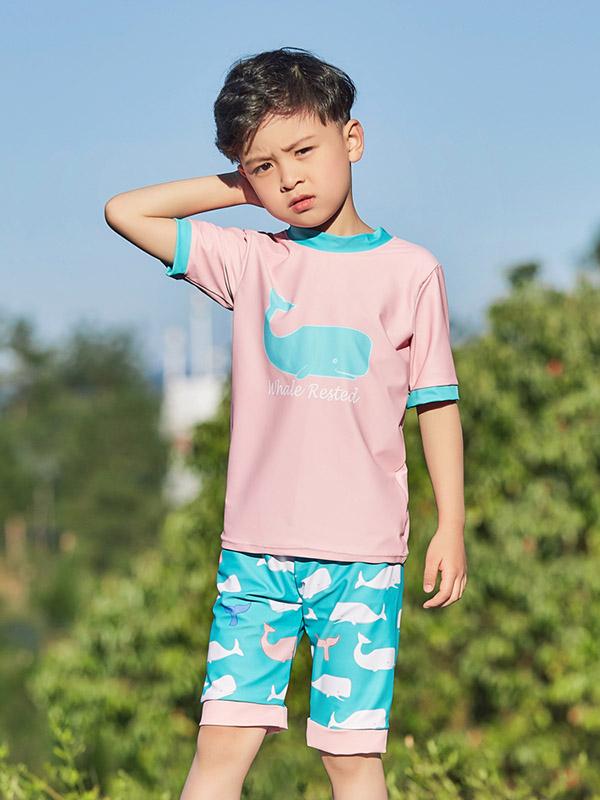 AONIHUA Whale Printed Boy Swimwear