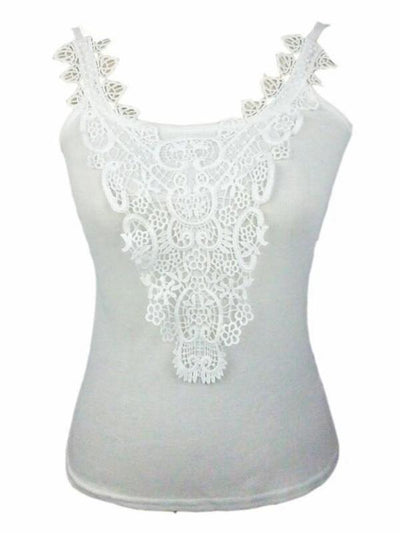 2019 Fashion Lace Tank Top Summer Spring Shirt