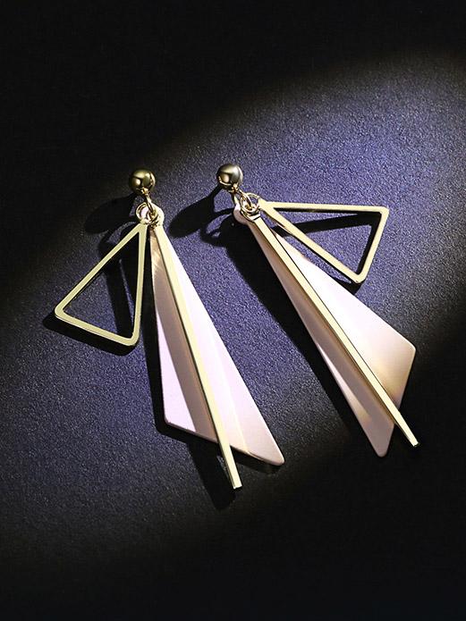 Normcore Geometry Triangle Earrings