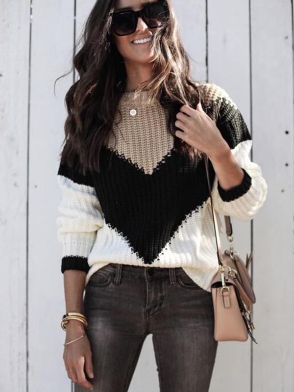 Fashion 3 Colors Sweater Tops