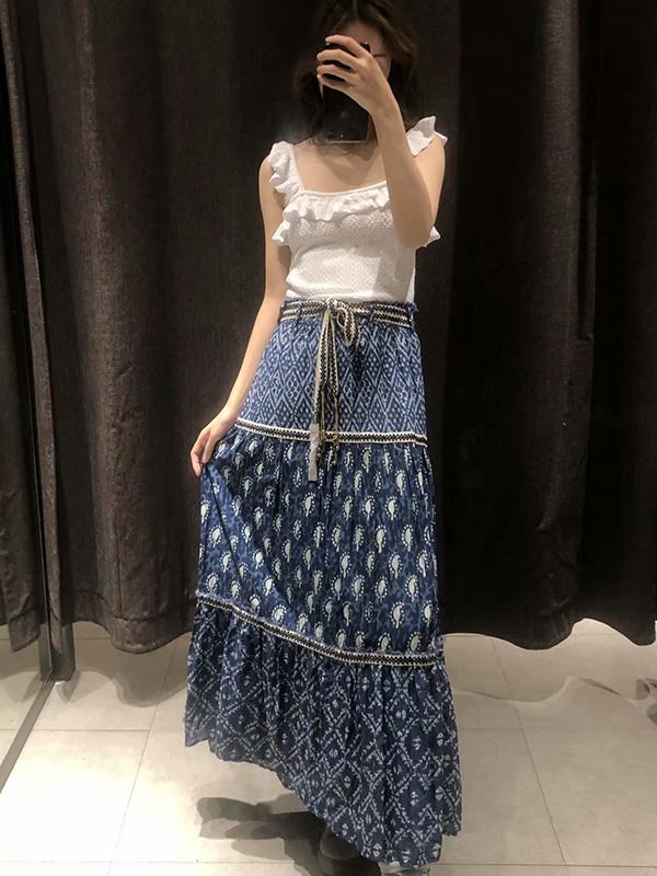 Fashion Printed Empire Skirt