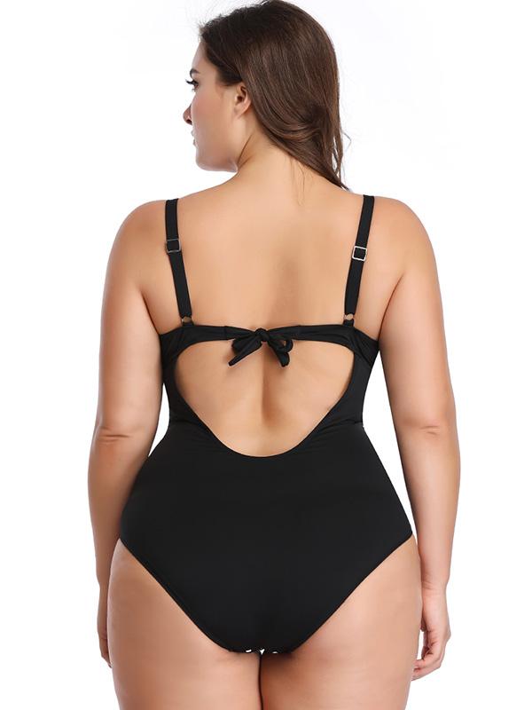 Sexy Printed Polka-Dot One-piece Swimsuit