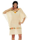 Falbala Batwing Sleeves Beach Cover-Up