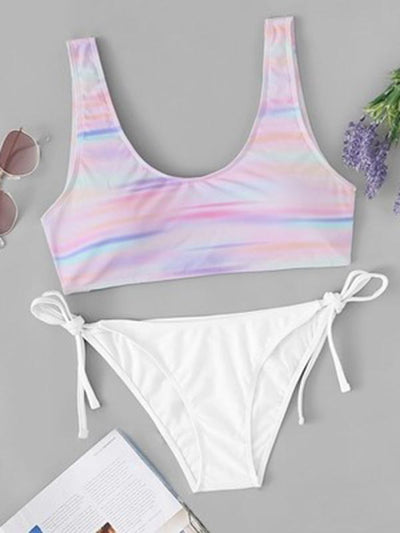 Bandeau Multicolor Bikinis Swimwear