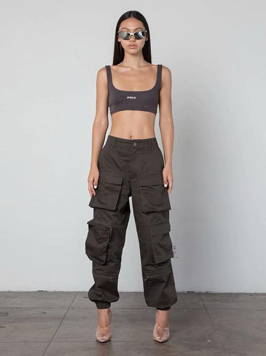 Zipper Pockets Cargo Pants