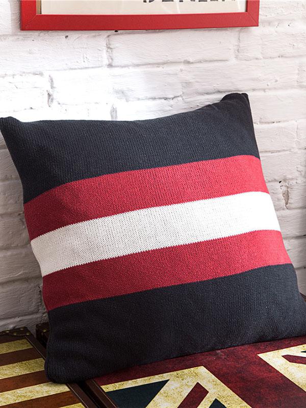 British Style Plaited Striped Pillow Case