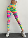 High Waisted Graffiti Print Leggings