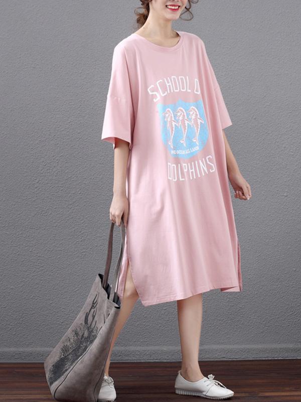 Summer Loose Oversize Printed Dress