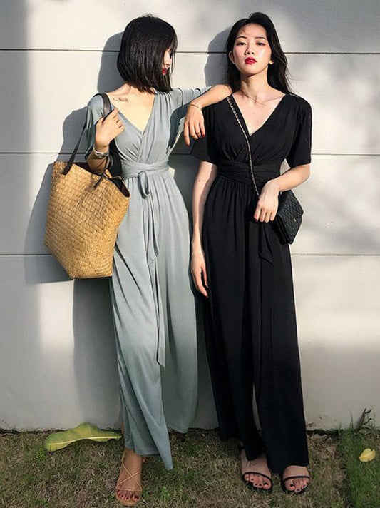 New Fashion Solid Jumpsuits