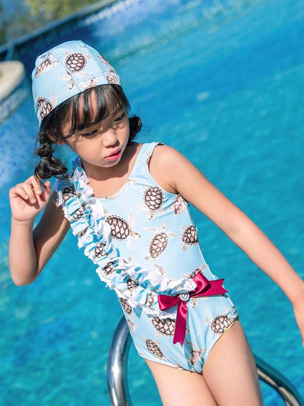 AONIHUA Bowknot Lovely Princess Swimwear