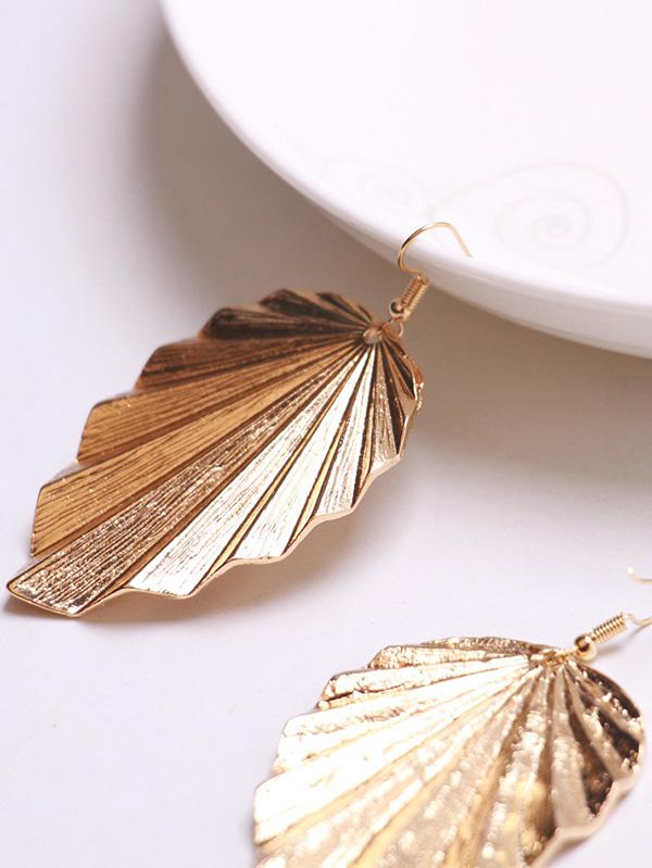 Irregular Leaf Earrings Accessories