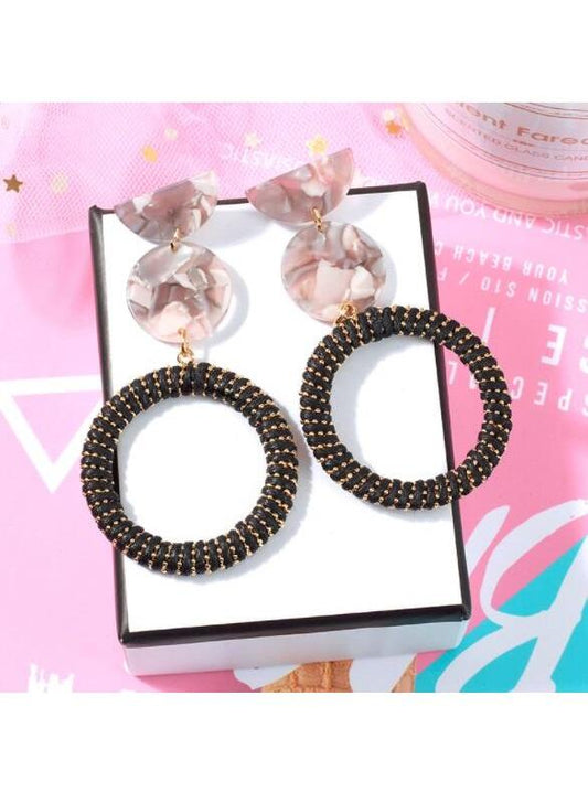 Fashion exaggerated acrylic acetate earrings