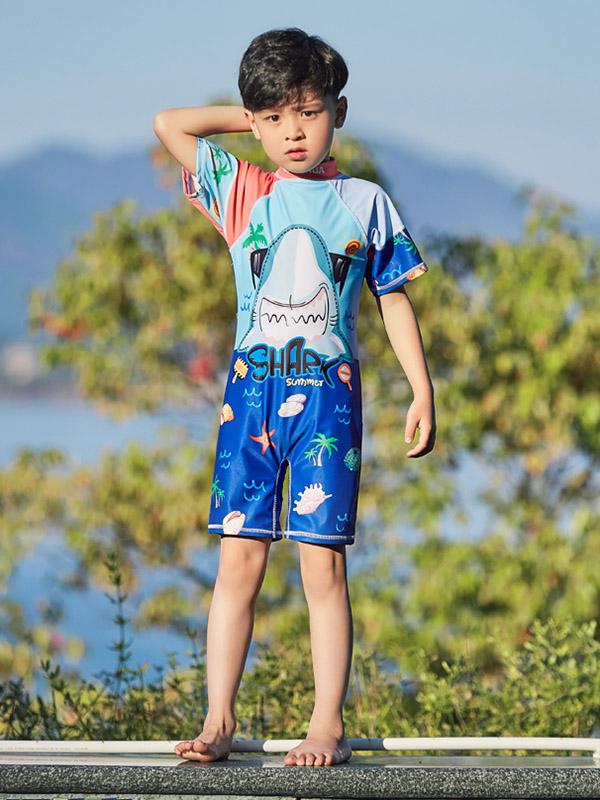 AONIHUA One Piece Little Boy Swimwear