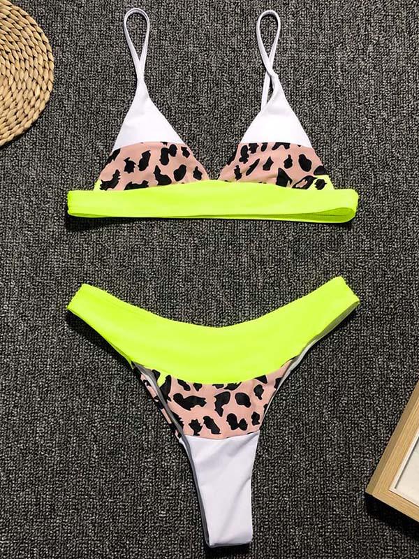 Split-joint High Waist Bikini Swimsuit