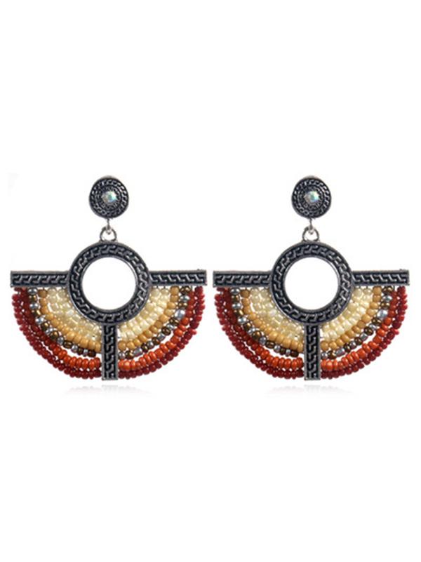 Bohemia 3 Colors Fan-shaped Earrings Accessories