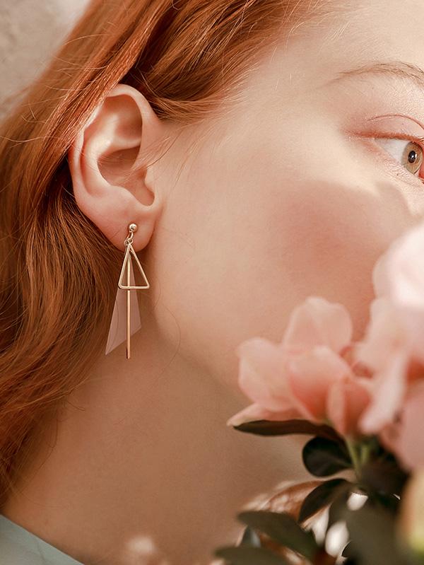 Normcore Geometry Triangle Earrings