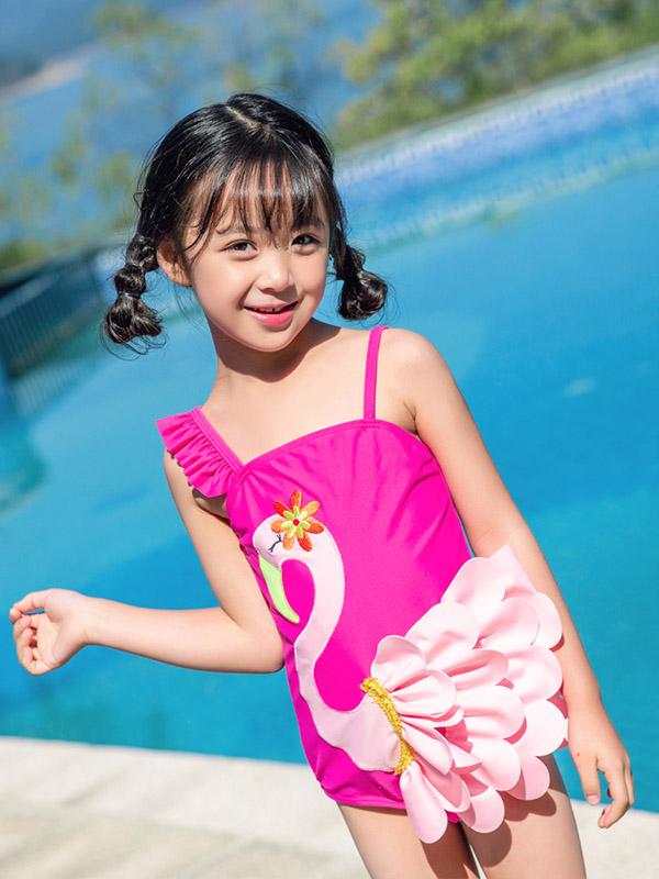 AONIHUA Flamingo Lovely One Piece Swimwear