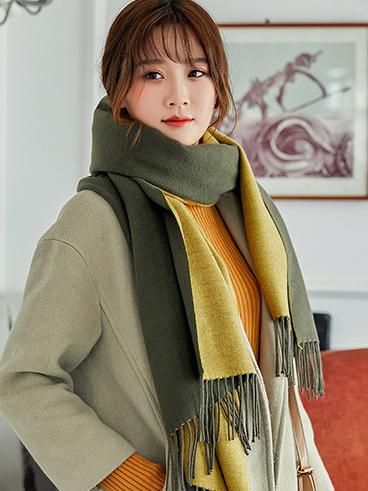 Both-side Warm Tasseled Super Long Scarf