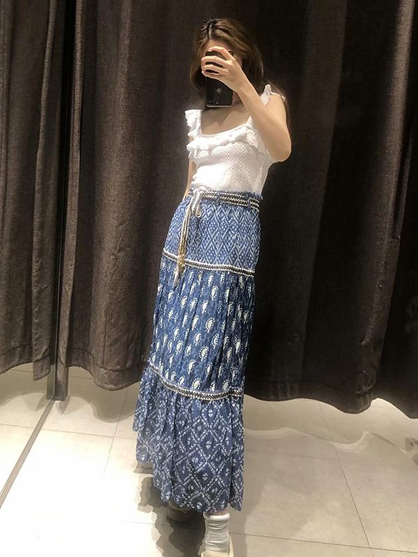 Fashion Printed Empire Skirt