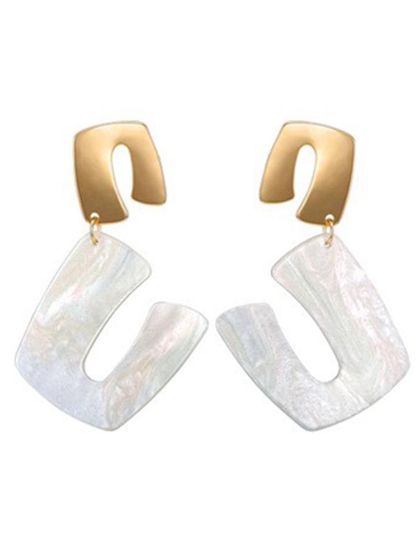 New Fashion Succinct Acrylic Earring