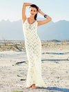 Hollow Knitted Beach Maxi Dresses